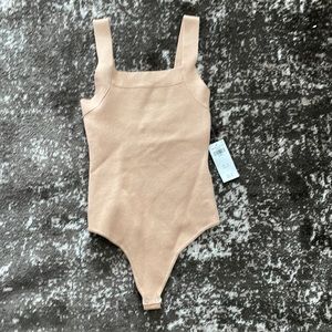 Abercrombie Knit Square Neck Elevated Bodysuit